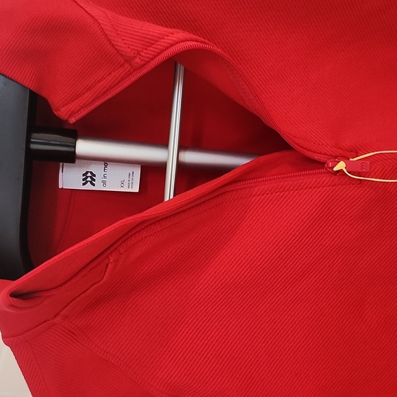 All In Motion Red Quarter-Zip Pullover, Xxl - Picture 6 of 11
